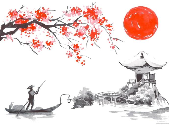 Алмазная мозаика Фудзияма Сакура