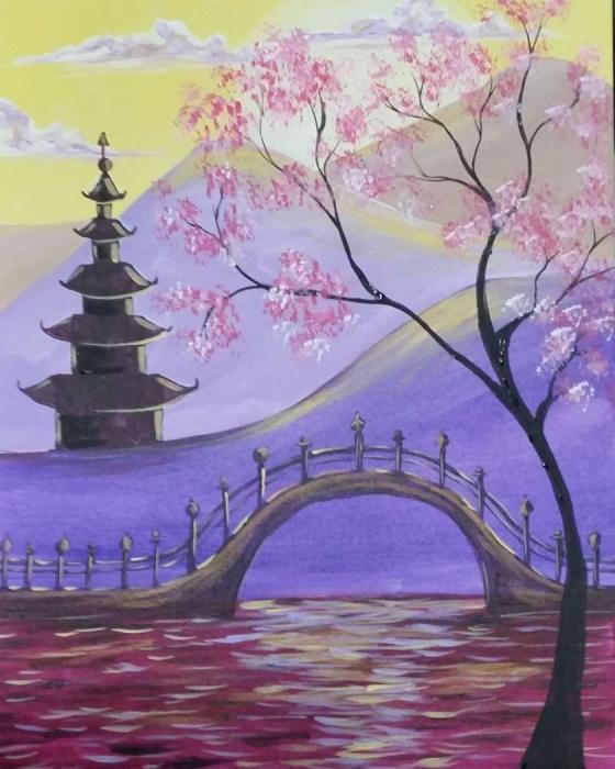 Задний фон в японском стиле