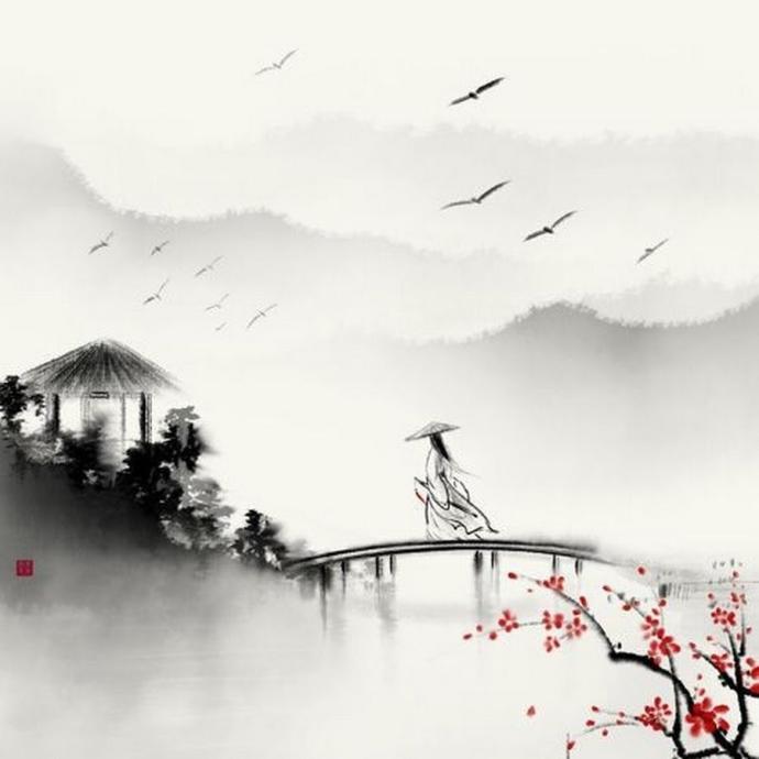 Простые пейзажи в японском стиле