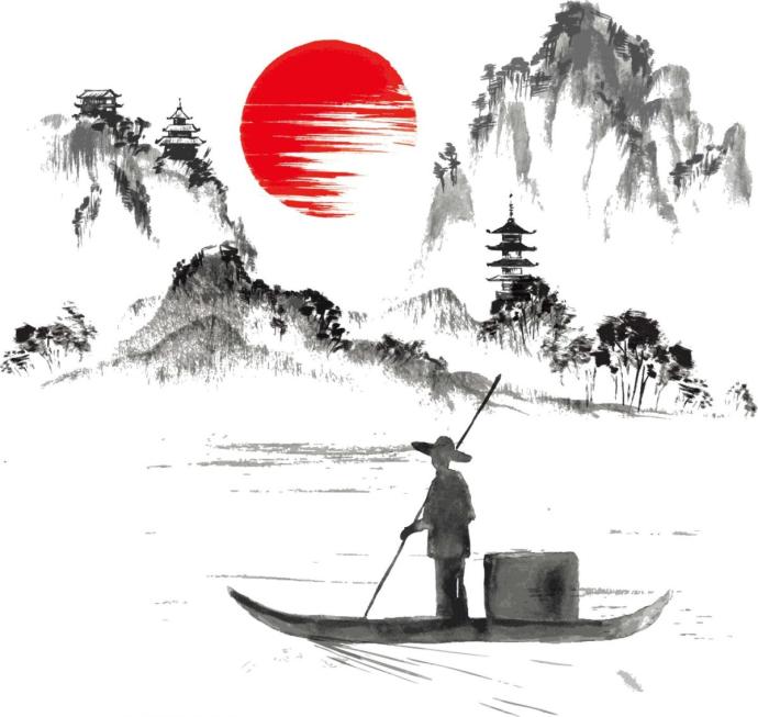Японская Пейзажная Ксилография