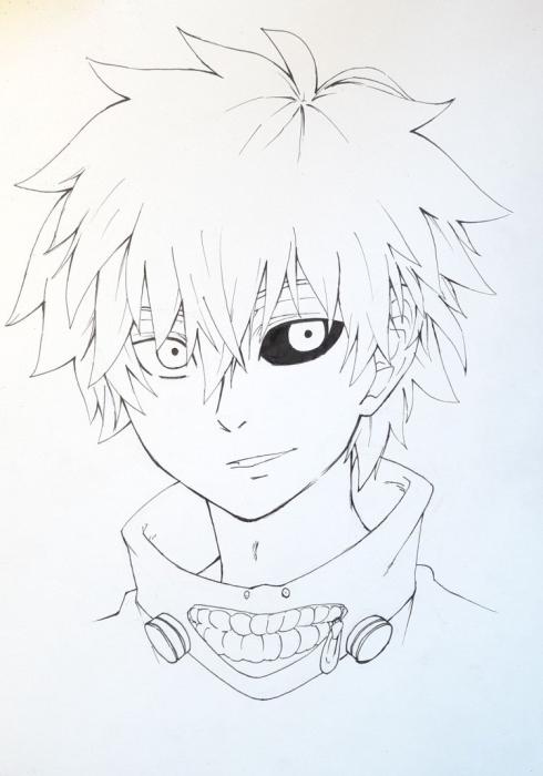 Токийский гуль для срисовки