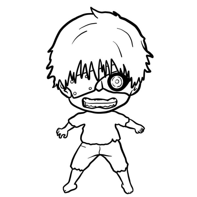 Токийский гуль раскраска Канеки