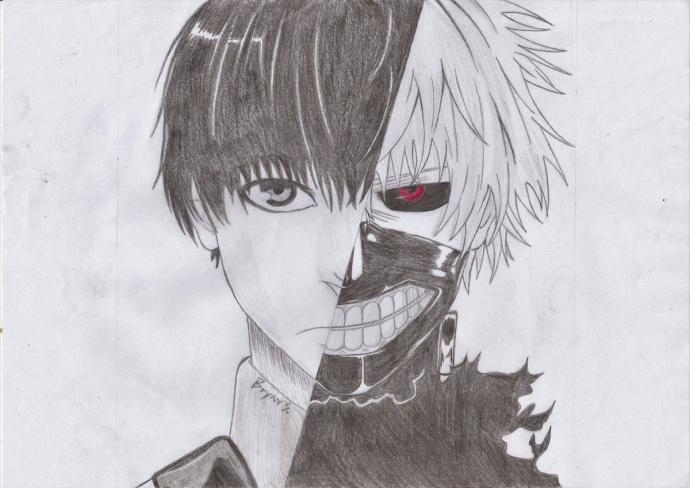 Канеки Кен для срисовки