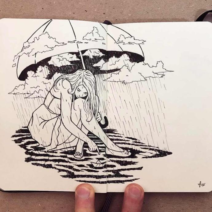 Рисование в скетчбуке