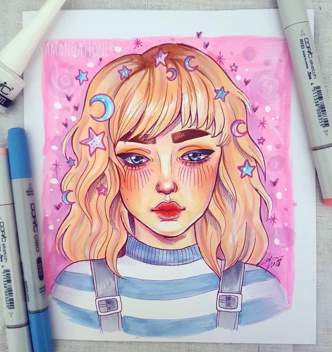 Рисунки для срисовки маркерами