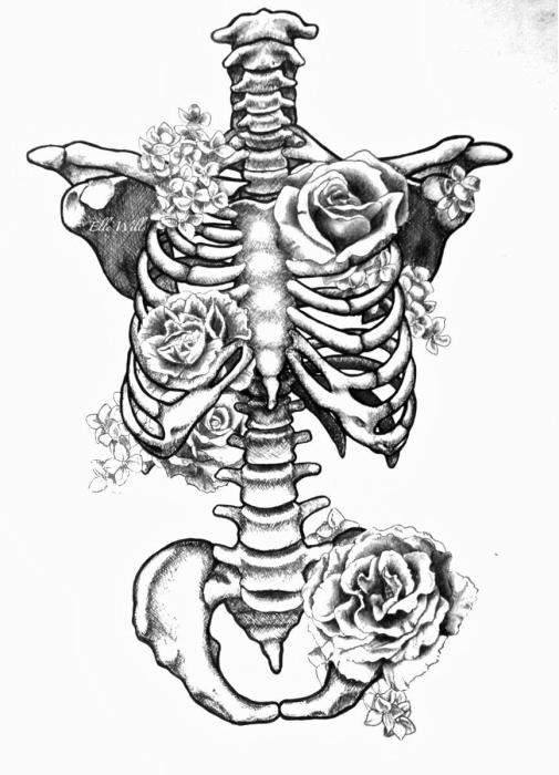 Ребра с цветами