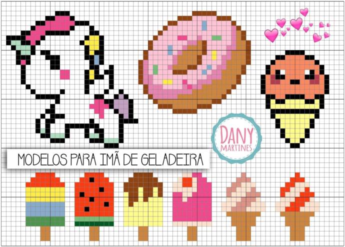 Кавайные вышивки