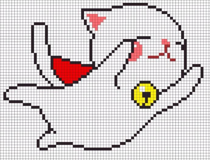 Рисунки погтьклеточкам