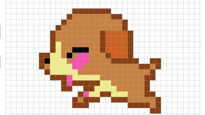 Хомяк пиксель арт