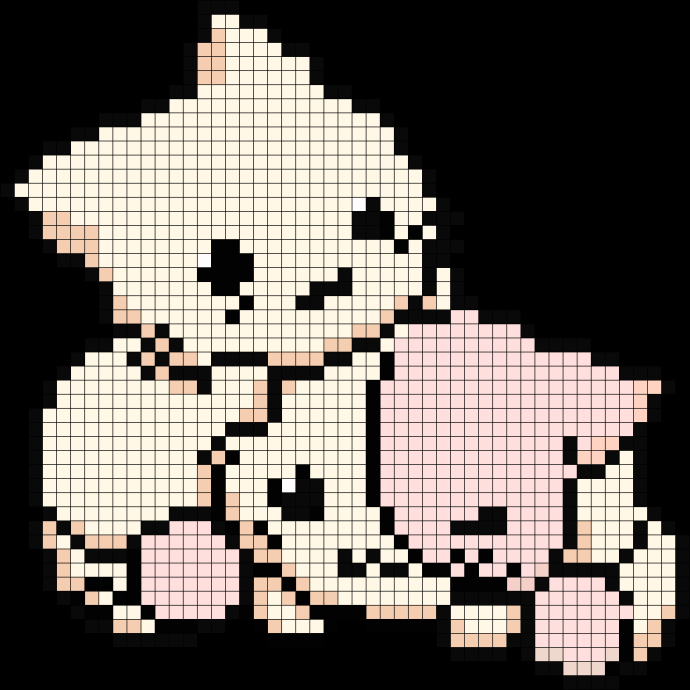 Красивые милые рисунки по клеточкам