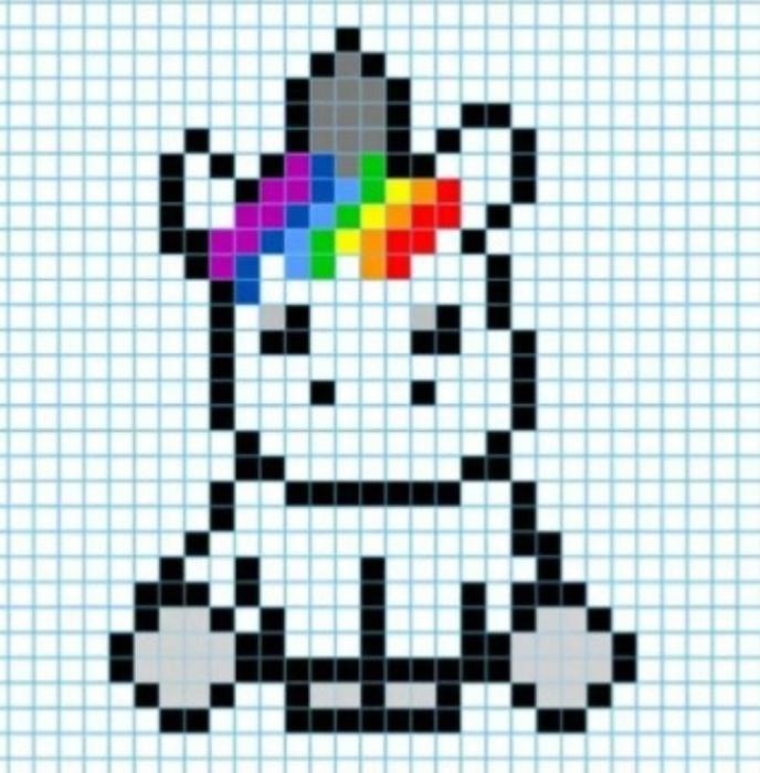 Рисование по клеточкам фотоаппарат