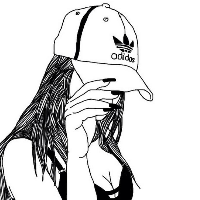 Нарисовать девочку в наушниках