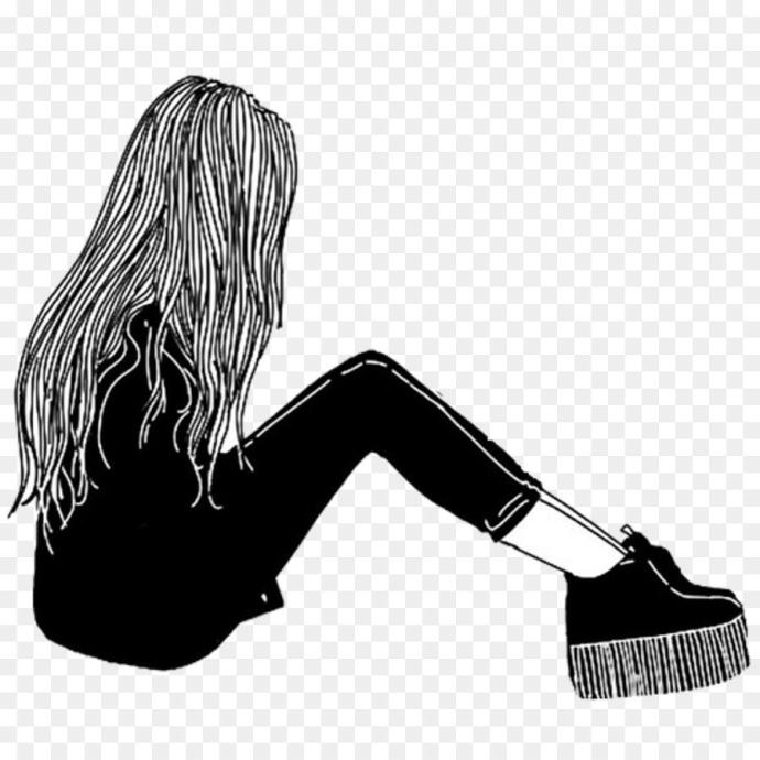 Барт симпсон черно белый