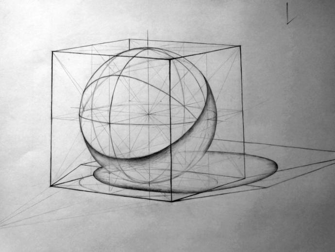 Построение эллипсов геометрических тел