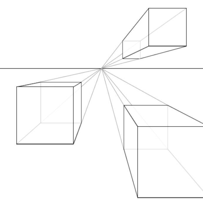 Схема построения светотени