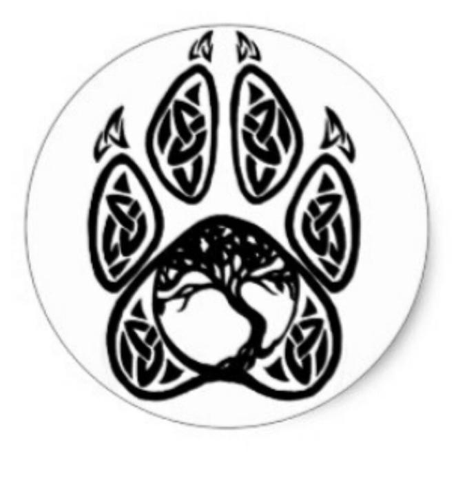 Наколка лапа тигра