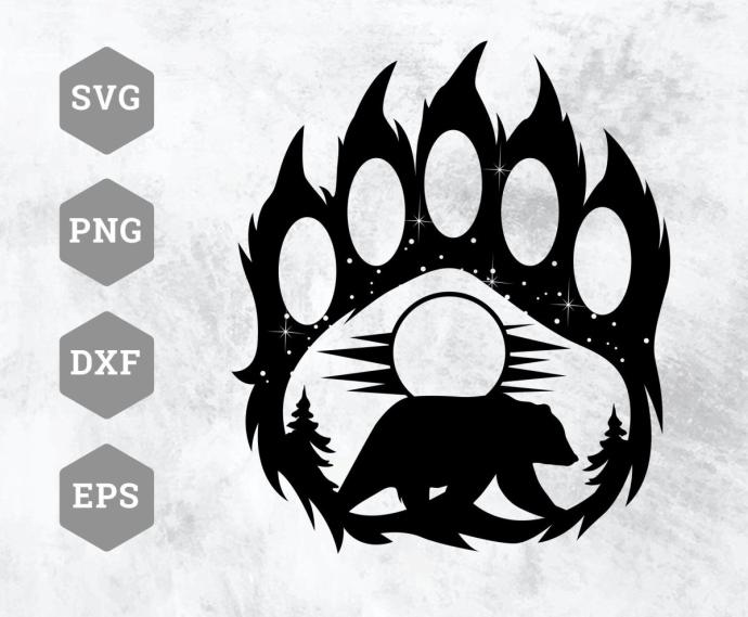 Отпечаток медвежьей лапы