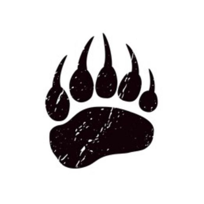 Лапа медведя вектор