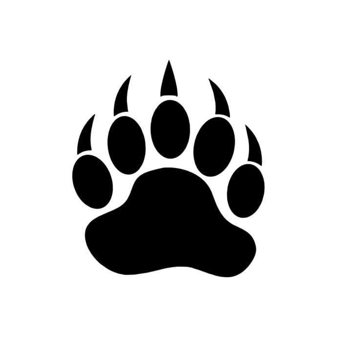 Тату лапа медведя