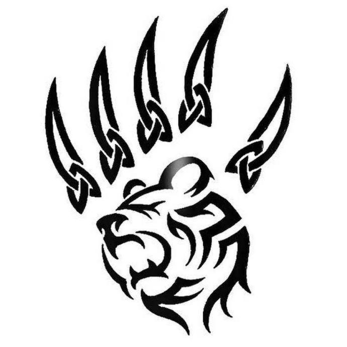 Лапы медведя сзади вектор