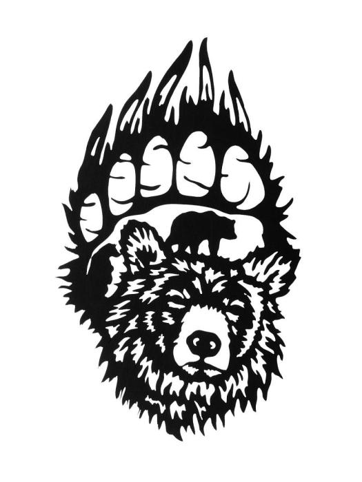 Отпечаток лапы медведя