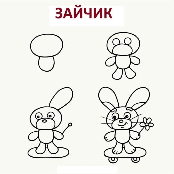 Пошаговое рисование Совы