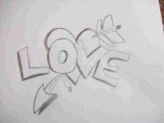 Граффити карандашом для начинающих