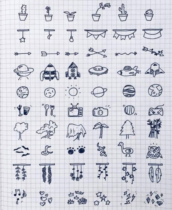 Маленькие рисуночки для конспектов
