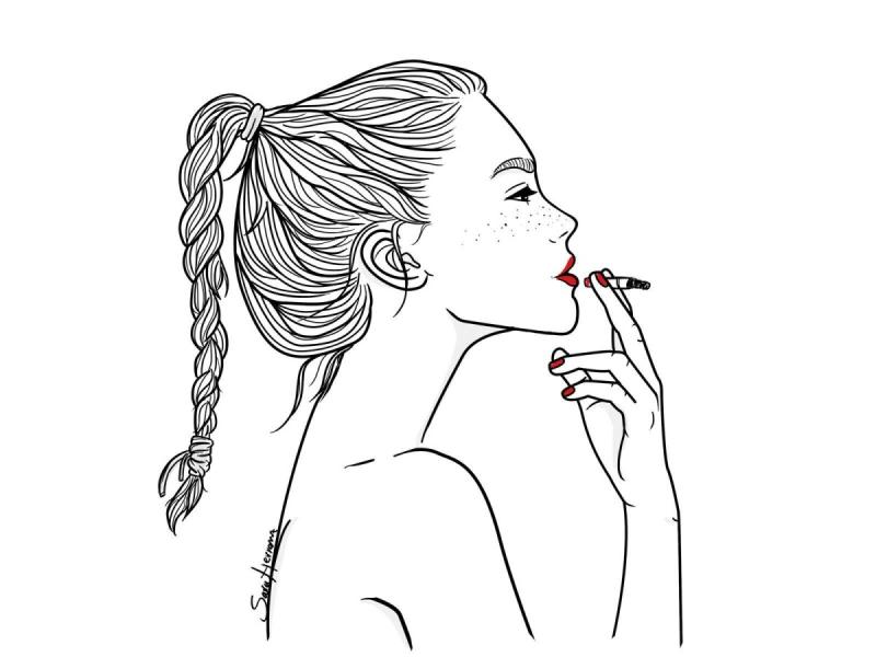 Девушка рисунок