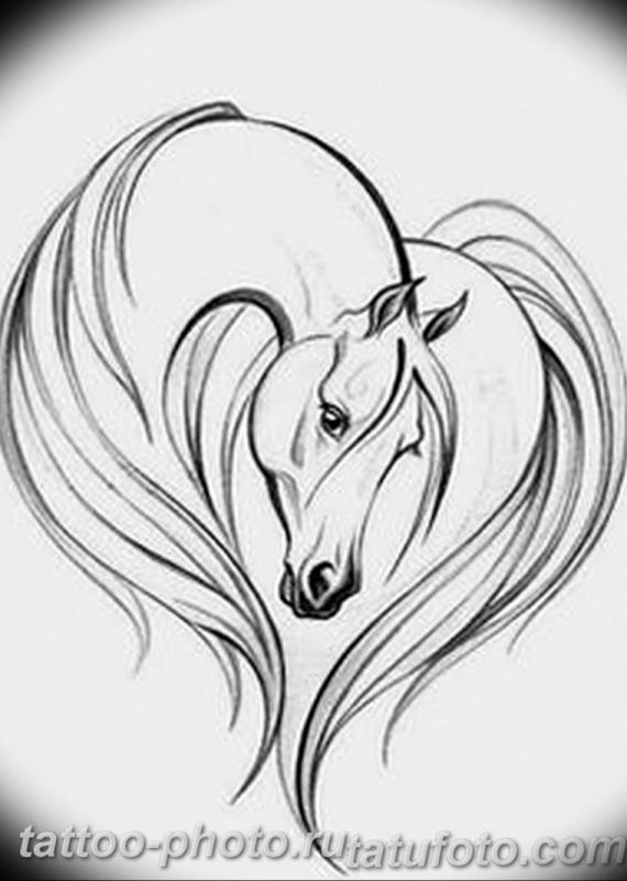 Лошадь эскиз