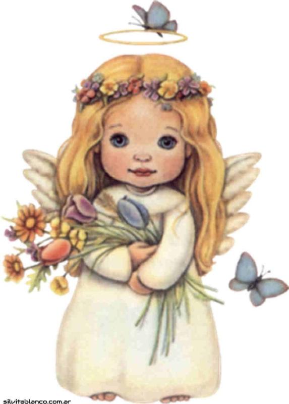 Раскраска Ангелочек