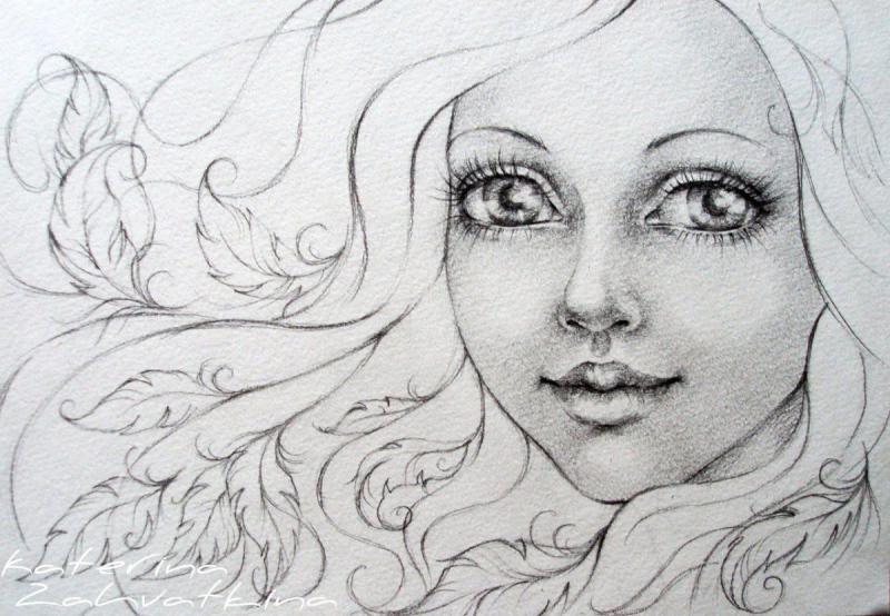 Эскизы тату ангелочки