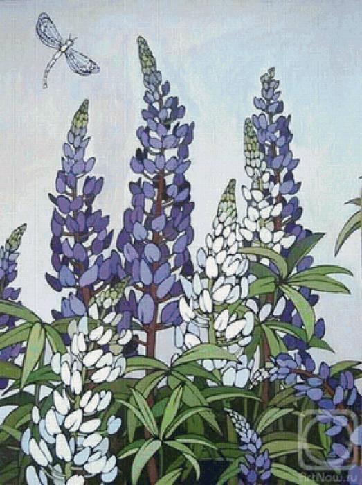 Люпин раскраска