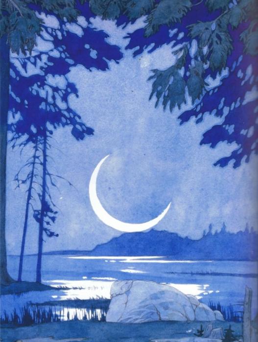 Луна иллюстрация