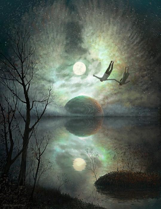 Красивый полумесяц самый