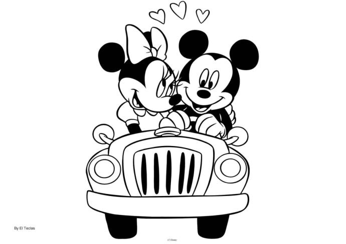 Микки Маус и друзья раскраска