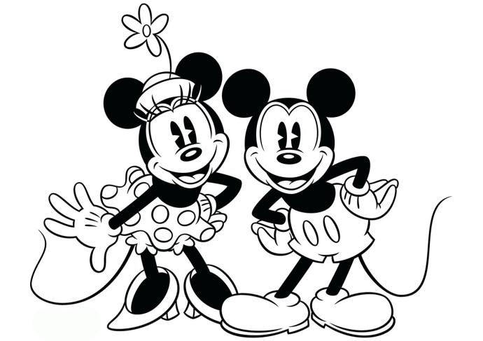 Мортимер Маус раскраска