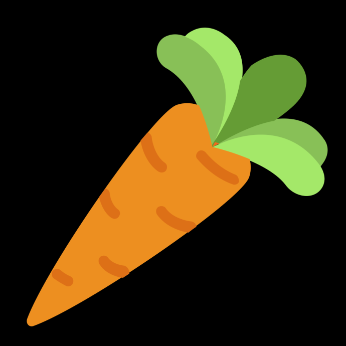 Морковь мультяшная