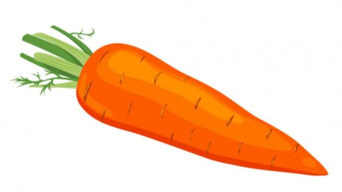 Морковка на прозрачном фоне