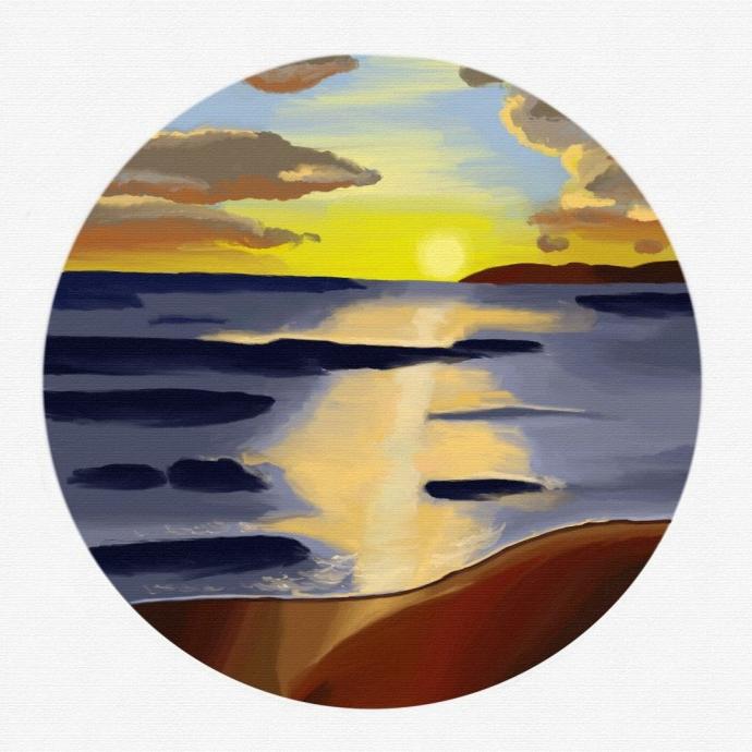 Закат красками