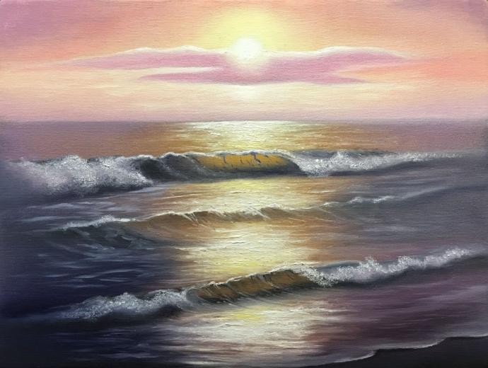 Рисовать закаты и разные море