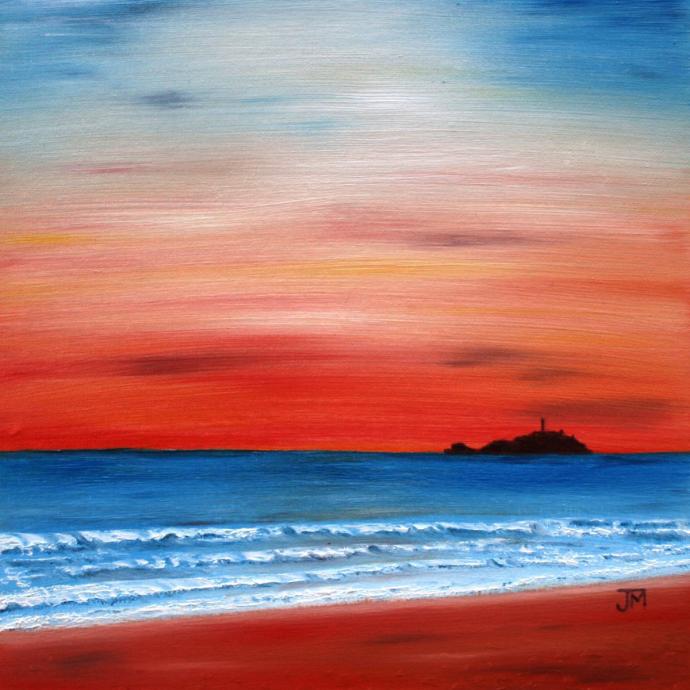 Леонид Афремов закат на море