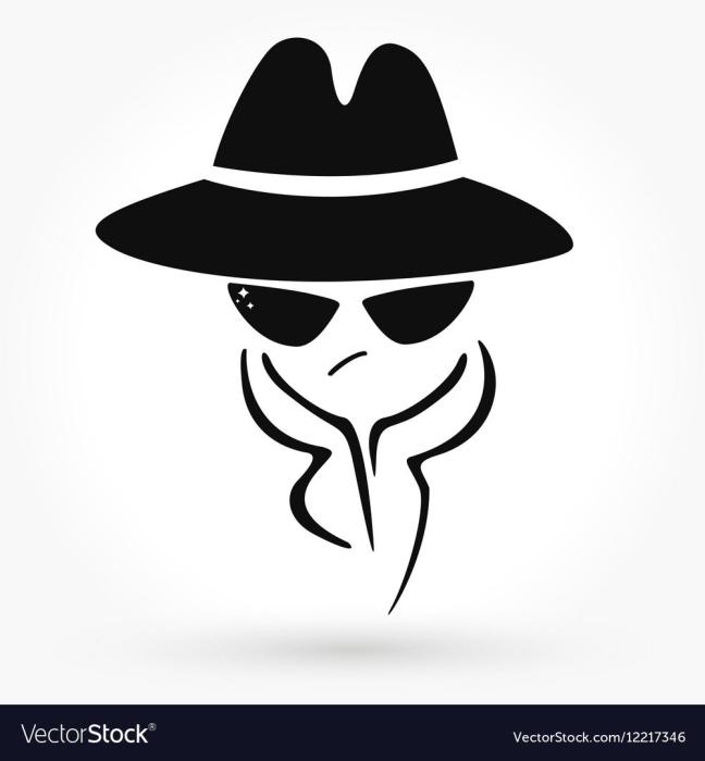 Детектив трафарет