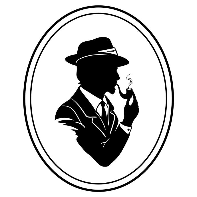 Силуэт мужчины в шляпе