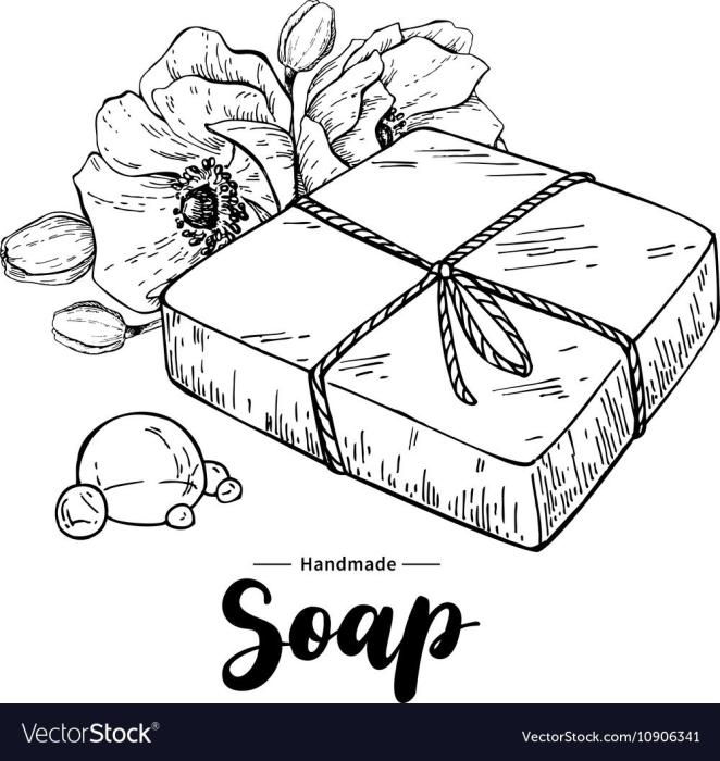 Мыло черно белое