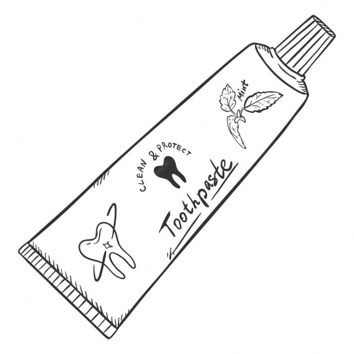 Эскиз зубной пасты