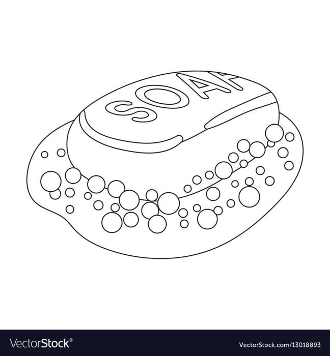 Кусок мыла рисунок