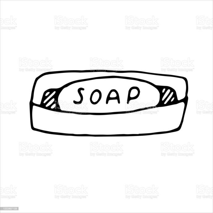 Нарисовать тарелку с мылом