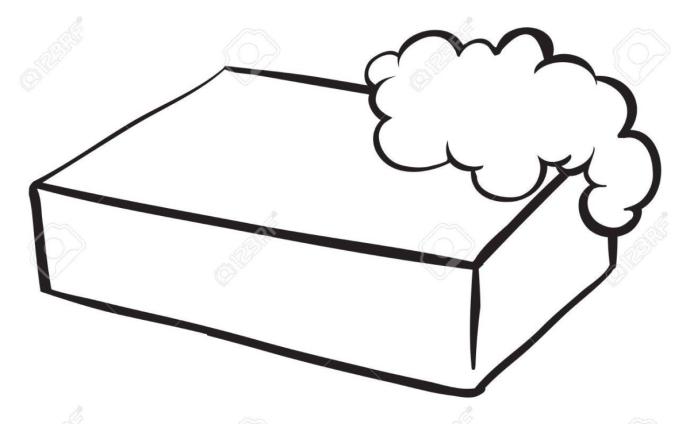 Мыло черно белое