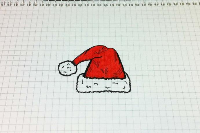 Рисунки на новый год для срисовки карандашом